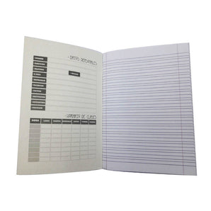 Cuaderno College Liso Caligrafia Horizontal Proarte  100 Hojas