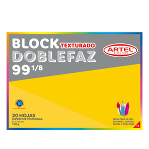 Block Medium 99 Doble Faz 1/8 20 Hojas Artel