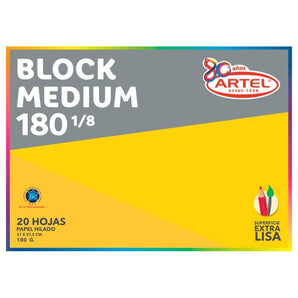 Block Medium 180 1/8 20 Hojas