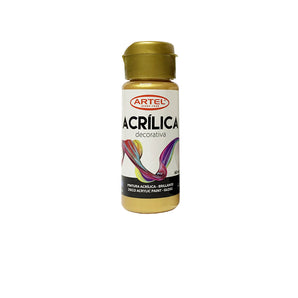 Pintura Acrilica Deco Metalica Oro 990 60ml Artel