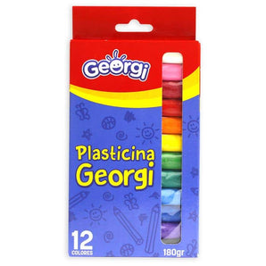 Plasticina 12 Colores 180 Gr Georgi