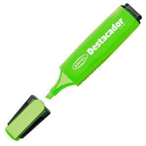 Destacador Verde Biselado 5.3Mm Artel