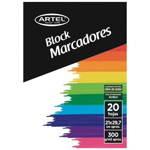 Block Marcadores 120Gr A4 25 Hojas Artel