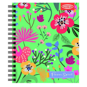 Cuaderno Book Artel Floral Artel 120 Hojas