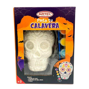 Calabera Yeso Para Pintar Halloween Artel