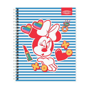 Cuaderno Universitario Artel Minnie 7Mm 100 Hojas