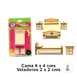 Maqueta Dormitorio Madera Arte Top