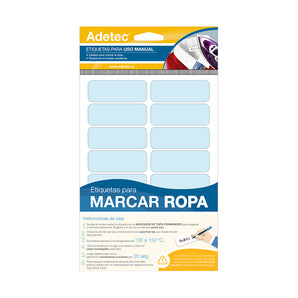 Etiqueta Marca Ropa Color Adetec 63X25 Mm