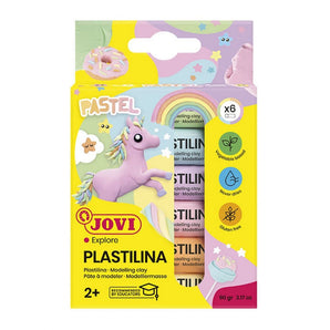 Plastilina 6u Barras 15Gr Pastel Jovi