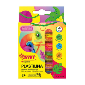 Plastilina 6u Barras 15Gr Neon Jovi