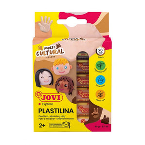 Plastilina 6u Barras 15Gr Multicultura Jovi