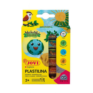 Plastilina 6u Barras 15Gr Natural Jovi