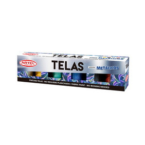 Estuche Pintura Tela Metal 6 Col 15Ml Artel