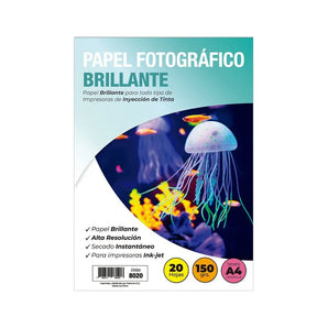 Papel Fotográfico Brillante 150gr.