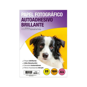 Papel Fotográfico Autoadhesivo A4 180gr.