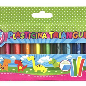 Set de Plasticina Triangular 12 colores