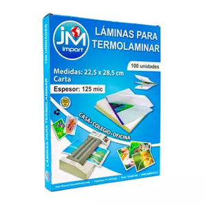 Lamina Termica Carta 100 Un 125 Mic. Jm(10)