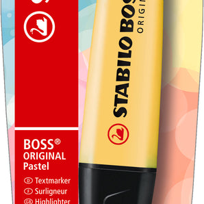 Destacador Boss Stabilo 1u Pastel Amario