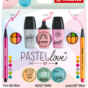 Caja Lapices Stabilo 18u Pastel Love