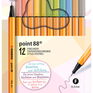 Caja Lapices Stabilo 12u Point 88 Pastel W