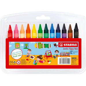 Caja Crayones Cera Stabilo 12u