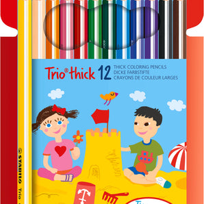 Caja Lapices Colores Trio Stabilo 12u Wal