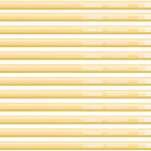 Caja Lapices Swano Stabilo 12u Pastel Amarillo