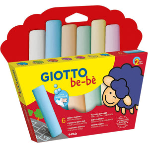 Tiza Jumbo 6 Colores Bebe Giotto