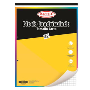 Block Prepicado Carta 80 Hojas 7mm Artel