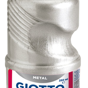 Tempera 250Ml Metal Plata Giotto