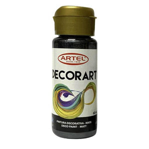 Pintura Decorativa Metálico Negro 128 60Ml Artel