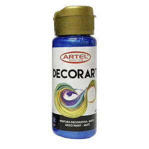 Pintura Decorativa Metálico Azul 129 60Ml Artel