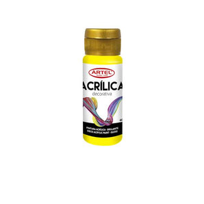 Pintura Acrilica Deco Amarillo 704 60ml Artel