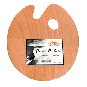 Paleta Madera Ovalada 20X30 Cm Artel