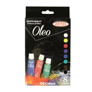 Set Óleo 8 Colores 12ml Artel